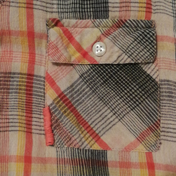 Billabong Plaid Long Sleeve Top - Picture 10 of 12